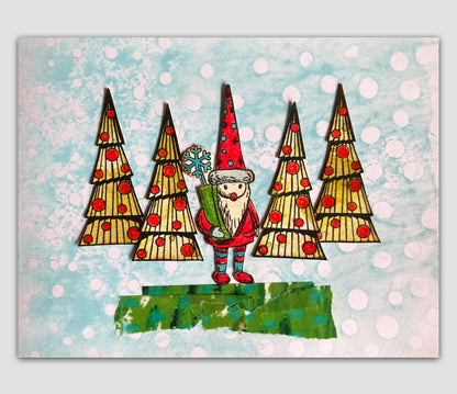 #1217 - A7 Stamp Set - Twinkling Pines