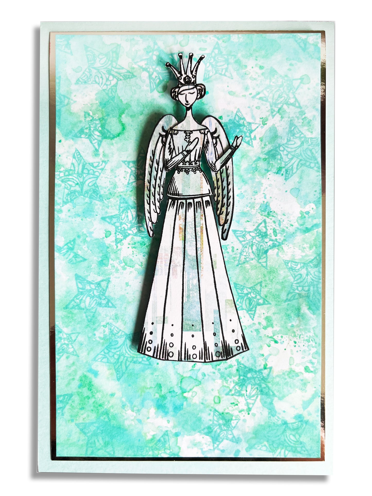 #1220 - A6 Stamp Set - Angel Wings