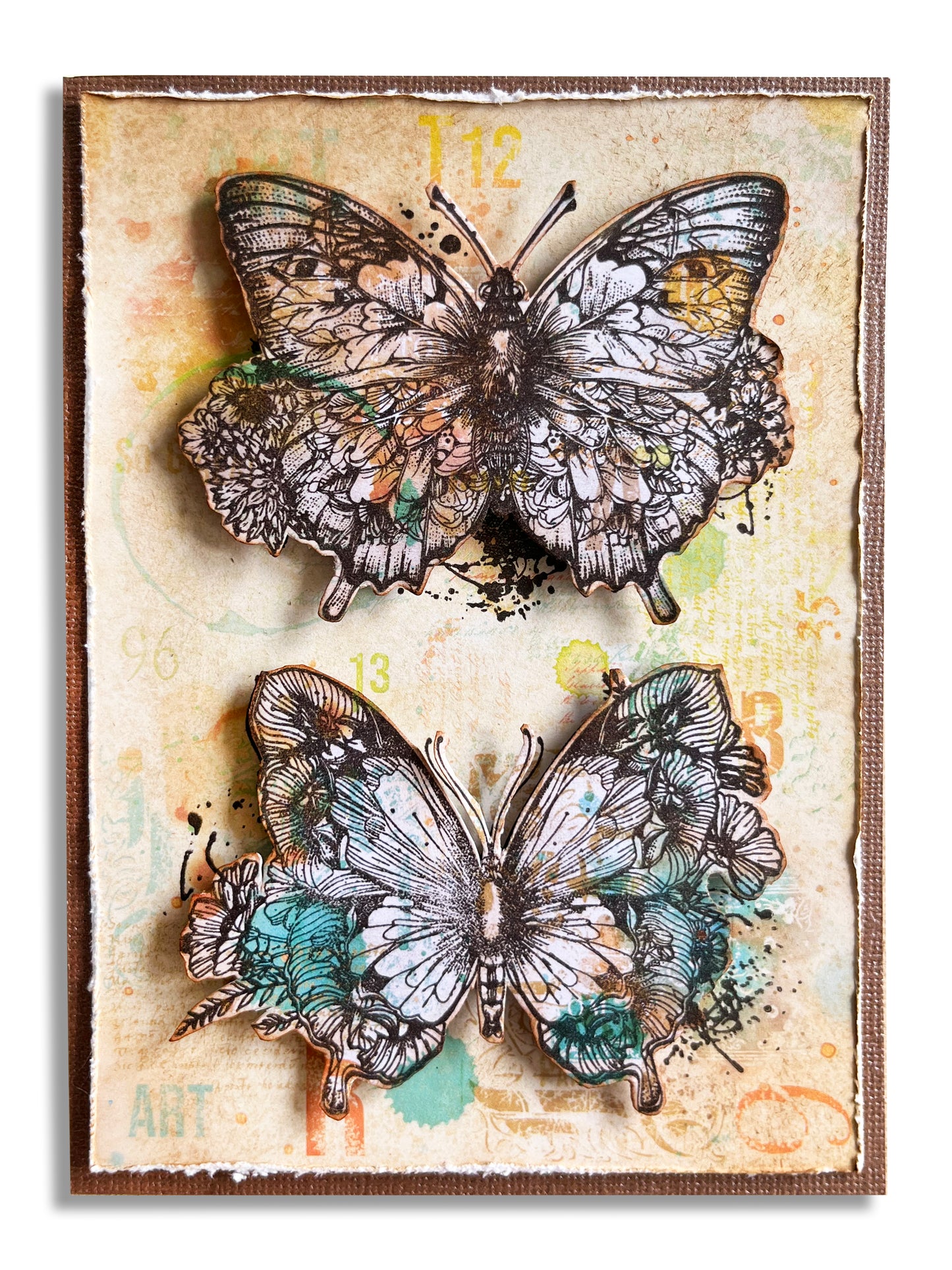 #1173 - A7 Stamp Set - Petalled Wings