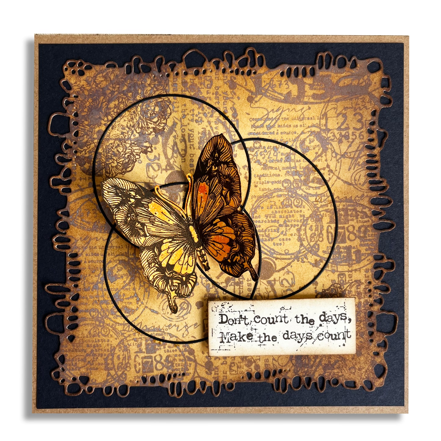 #1173 - A7 Stamp Set - Petalled Wings