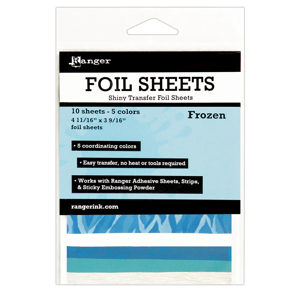 Ranger Shiny Transfer Foil Sheets Frozen, 10pc