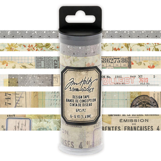 Idea-ology Tim Holtz Design Tape 6 Pcs - Collector
