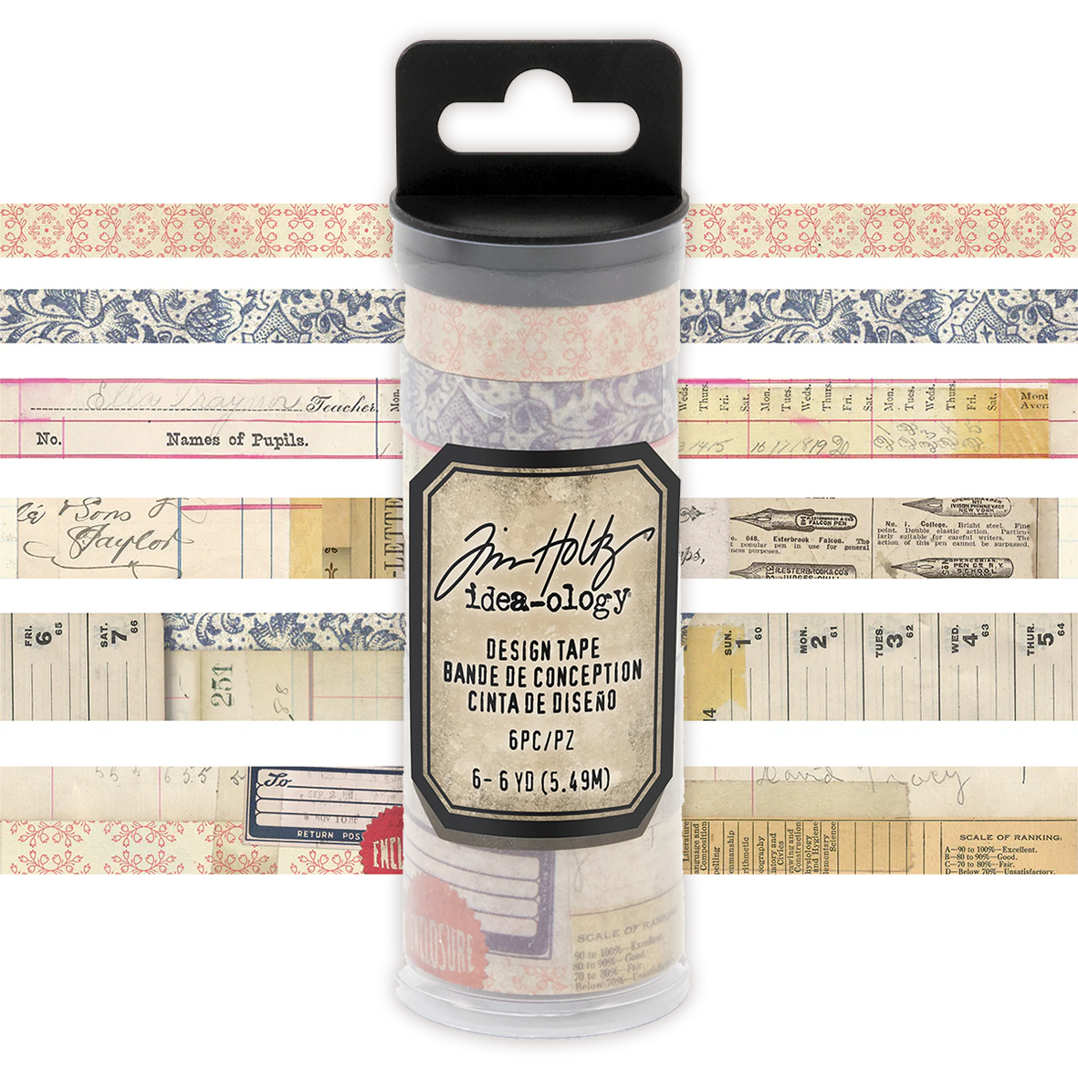 Idea-ology Tim Holtz Design Tape 6 Pcs - Merchant