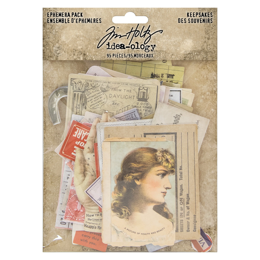 Idea-ology Tim Holtz Ephemera Pack - Keepsakes