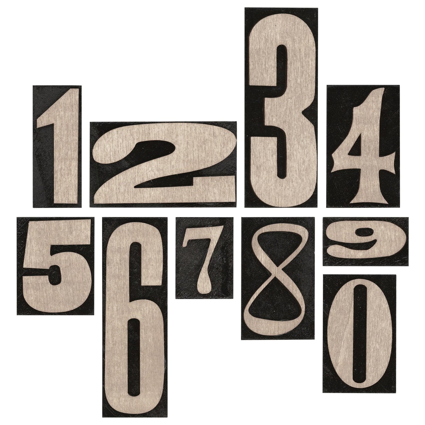 Idea-ology Tim Holtz Number Blocks - 10 Pcs