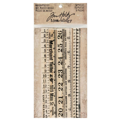 Idea-ology Tim Holtz Ruler Pieces (5pcs)