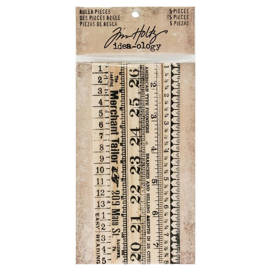 Idea-ology Tim Holtz Ruler Pieces (5pcs)