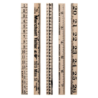 Idea-ology Tim Holtz Ruler Pieces (5pcs)