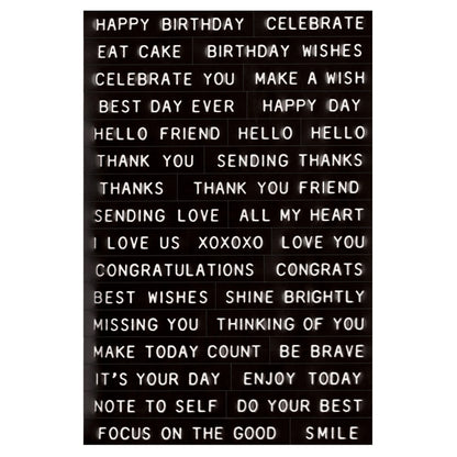 Idea-ology Tim Holtz Sentiments Label Stickers - 68 Pcs