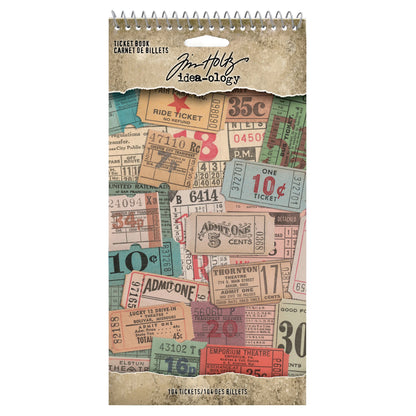 Idea-ology Tim Holtz Ticket Book 104 Pcs -Ticket Book