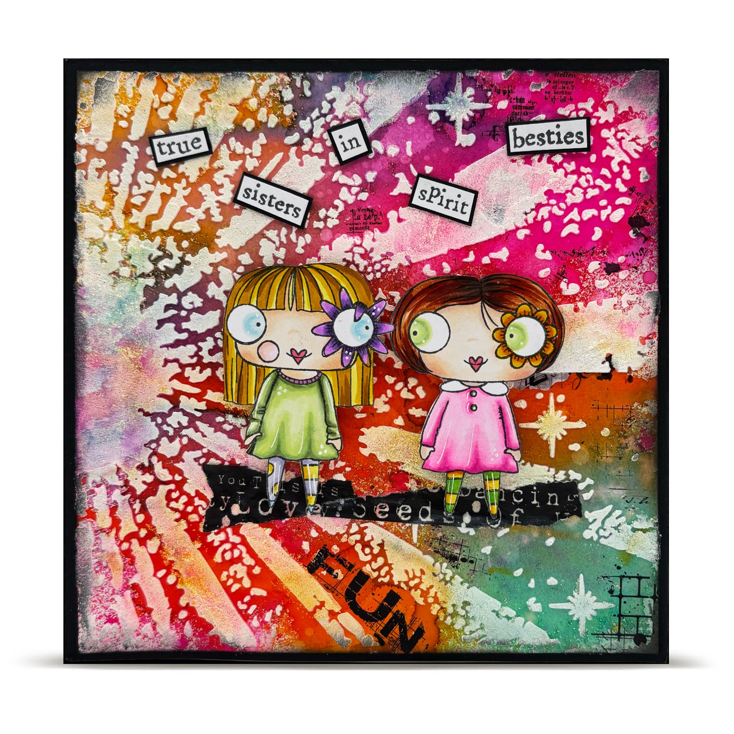 PC-257 - 6x6 (inch) Stencil - Radiant Rise