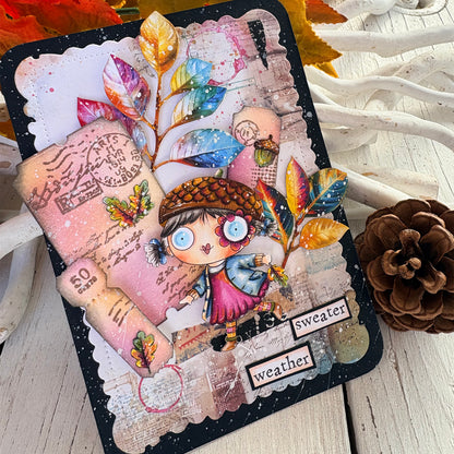 Little Post Office A6 Stamp Set & Matching Die Set Bundle