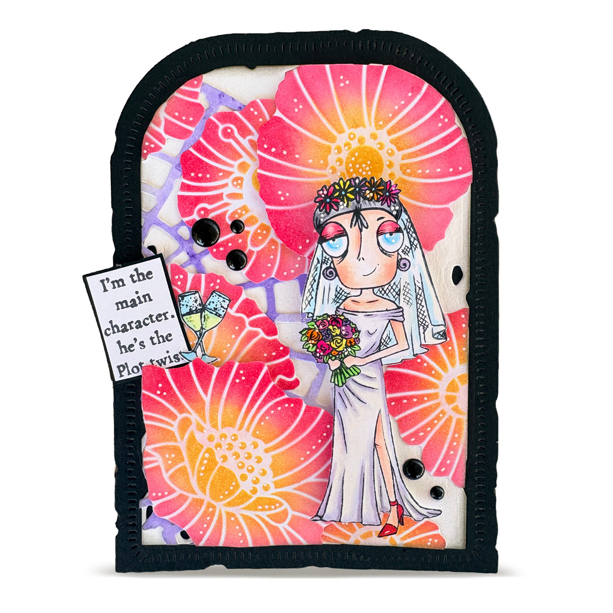 TP-1450 - A7 Stamp Set - Runaway Bride Dee