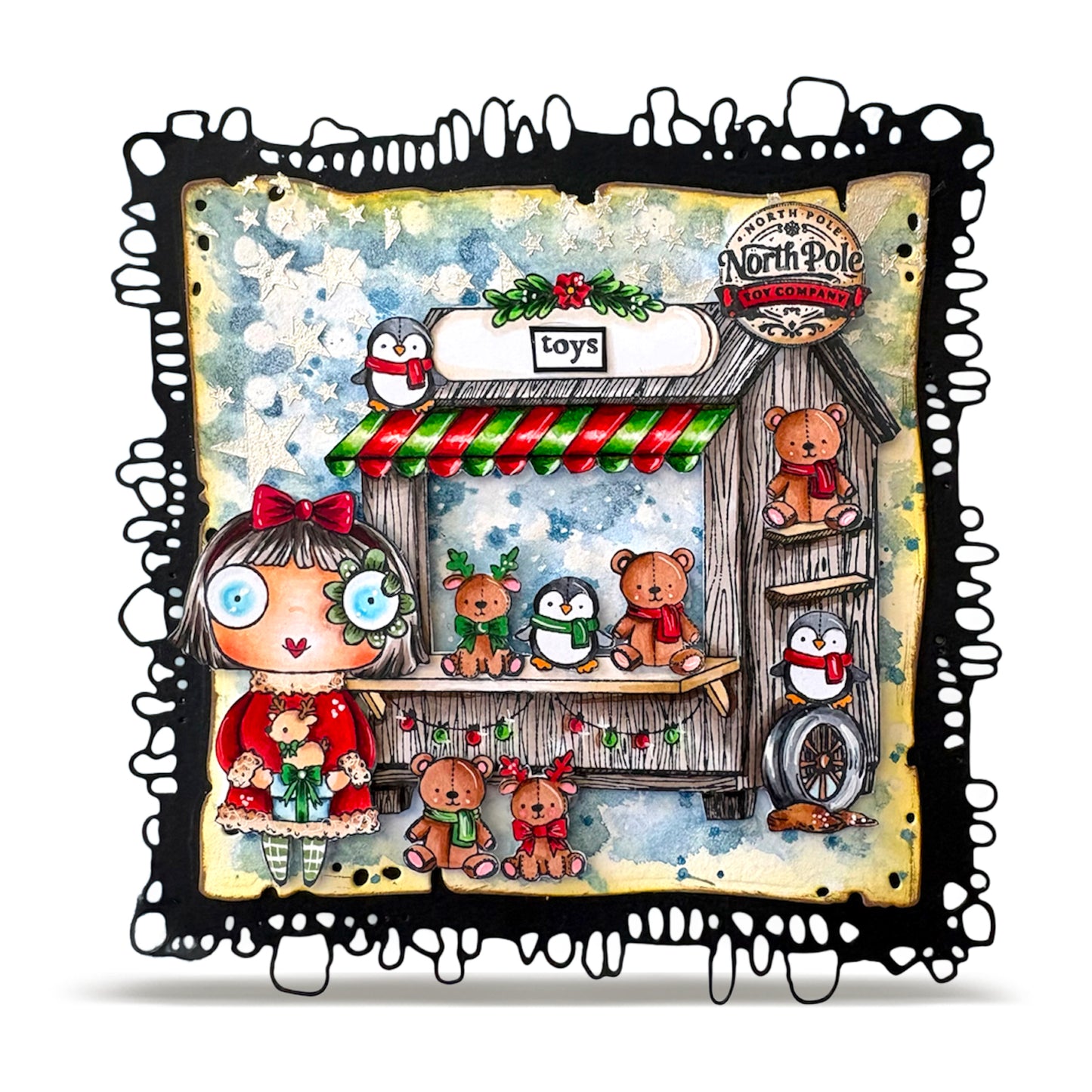 Janet Klein Season Of Sparkle Stamps Bundle + Free Poster & Bio Cards