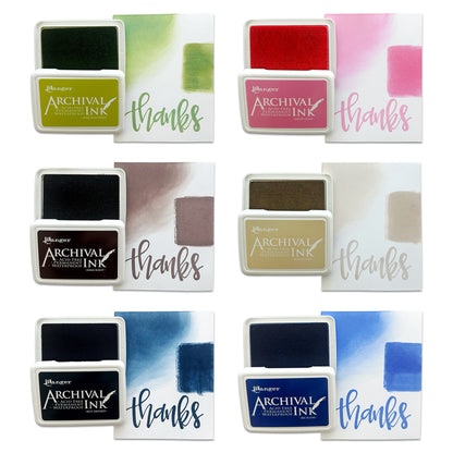 Ranger Archival Ink Pad + Re-inker 2026 New Colours Complete Bundle