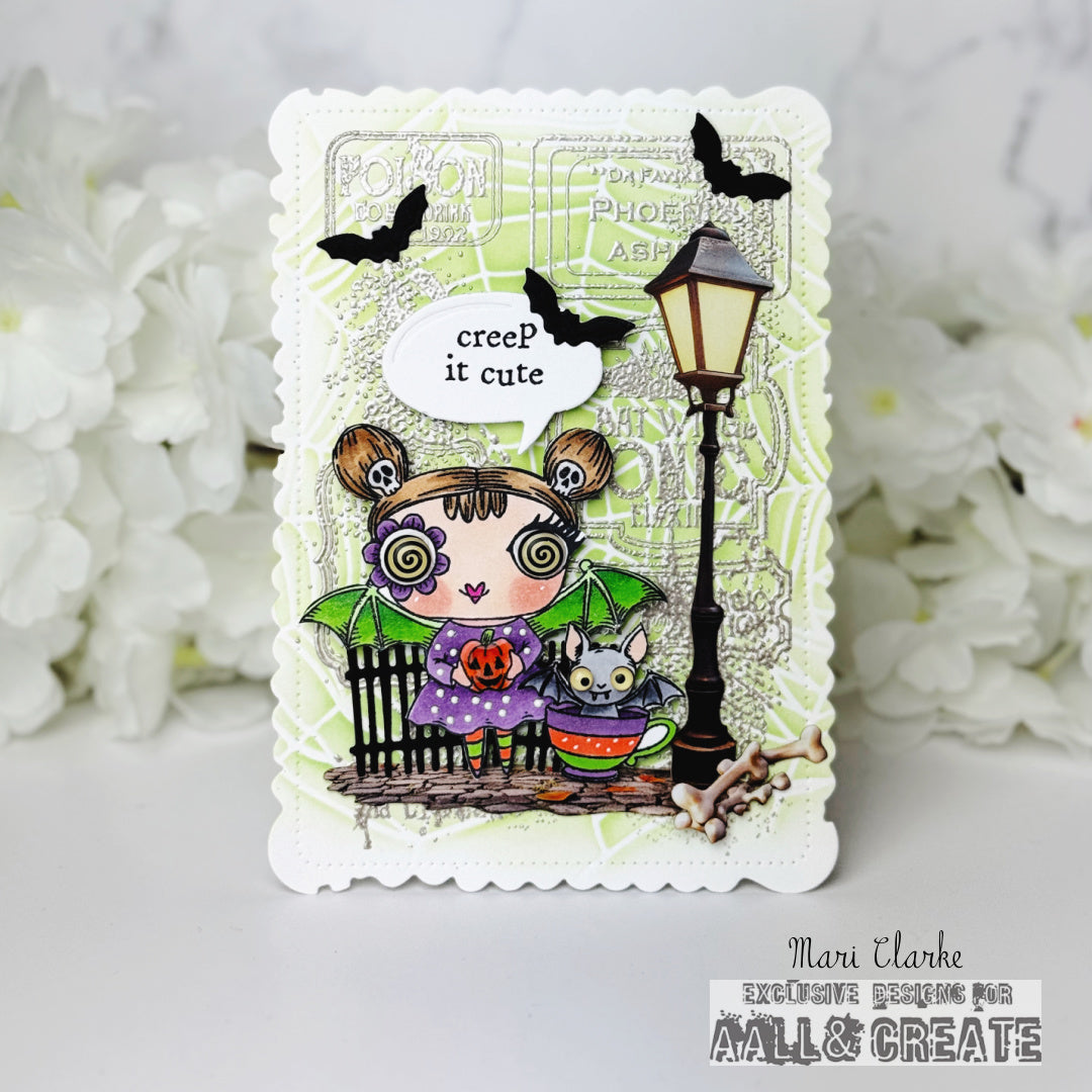 #146 - 6"x6" Stencil - Reverse Cobweb