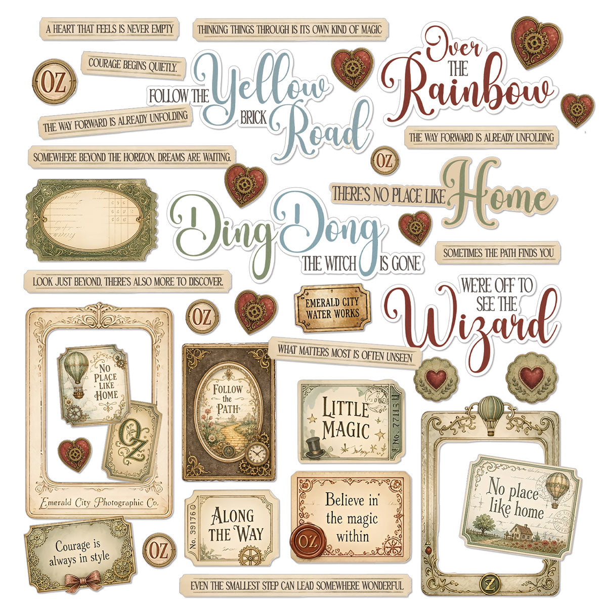49 And Market Chronicles of Oz Chipboard Set