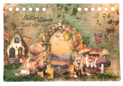 Studio Light Jenine's Mindful Art - Autumn In The Woods - Collage Paper Pad Backgrounds & Elements