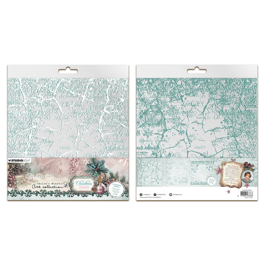 Studio Light Jenine's Mindful Art Christmas Blush - Acetate Sheets White & Vintage Mint