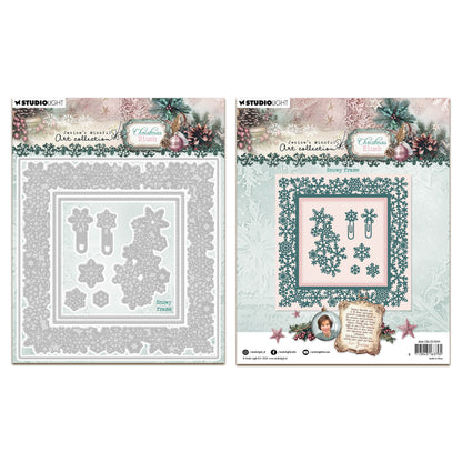 Studio Light Jenine's Mindful Art Christmas Blush - Cutting Die Snowy Frame