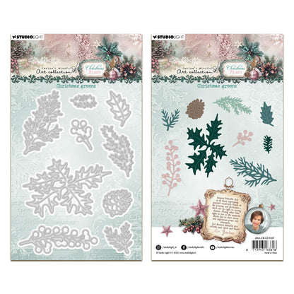 Studio Light Jenine's Mindful Art Christmas Blush - Cutting Die Christmas Greens