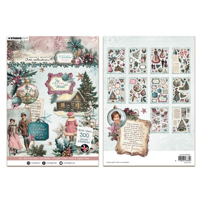 Studio Light Jenine's Mindful Art Christmas Blush -  Die-cut Paper Pad Paper Elements