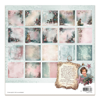 Studio Light Jenine's Mindful Art Christmas Blush - Designer Paper Pad Backgrounds