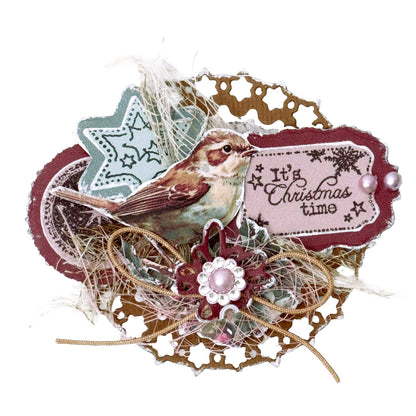 Studio Light Jenine's Mindful Art Christmas Blush -  Die-cut Paper Pad Paper Elements