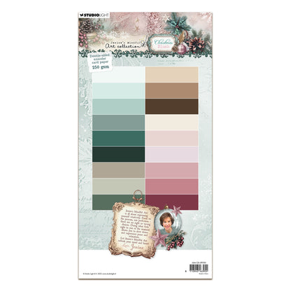 Studio Light Jenine's Mindful Art Christmas Blush - Unicolor Paper Pad Double-sided Card Paper
