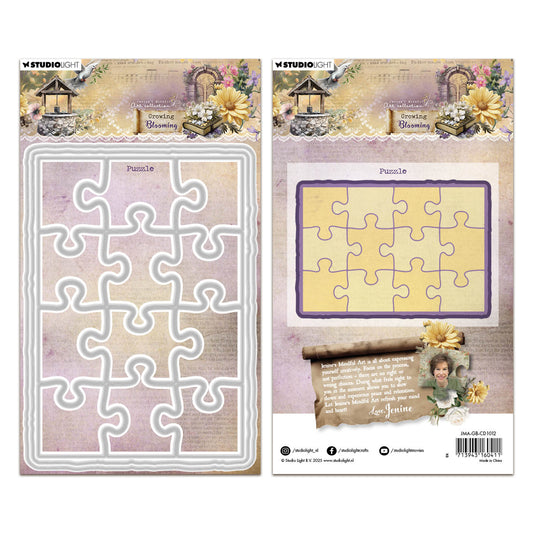 Studio Light Jenine's Mindful Art - Growing & Blooming - Cutting Die - Puzzle