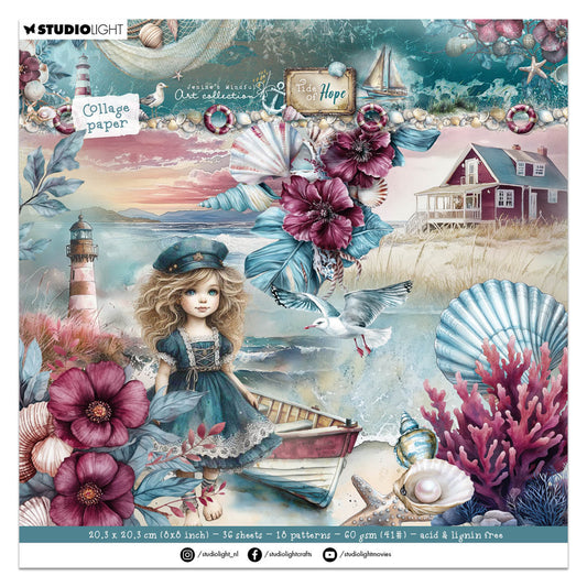 Studio Light JMA Collage Paper Pad Backgrounds & Elements Tide of Hope