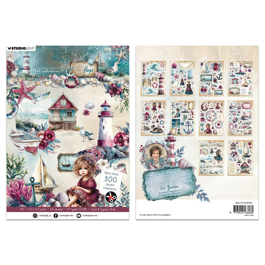 Studio Light JMA Die-cut Paper Pad Christmas Blush Tide of Hope