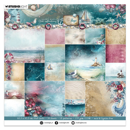 Studio Light JMA Designer Paper Pad Backgrounds Tide of Hope