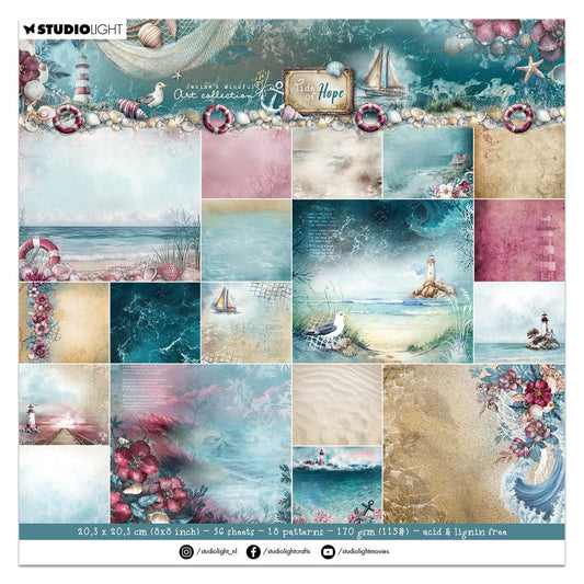 Studio Light JMA Designer Paper Pad Backgrounds Tide of Hope
