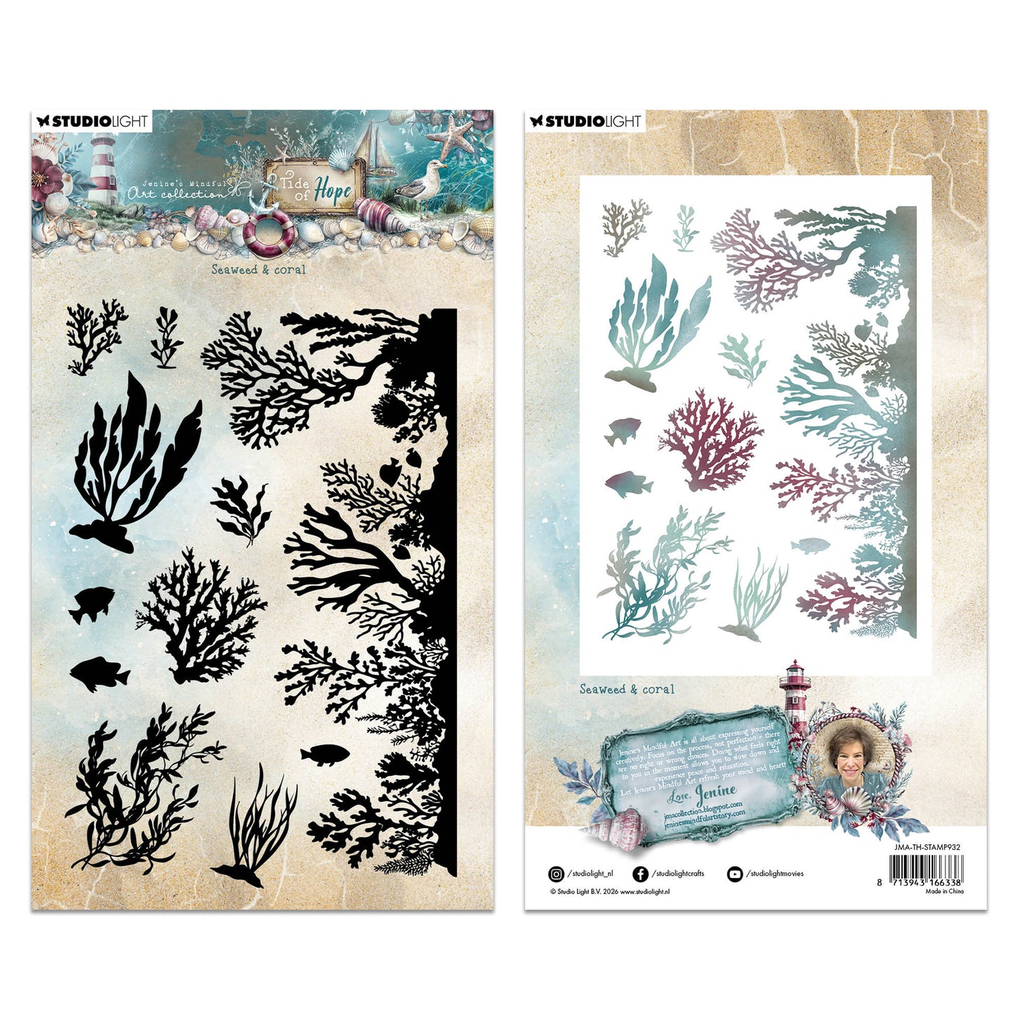 Studio Light JMA Clear Stamp Seaweed & coral Tide of Hope