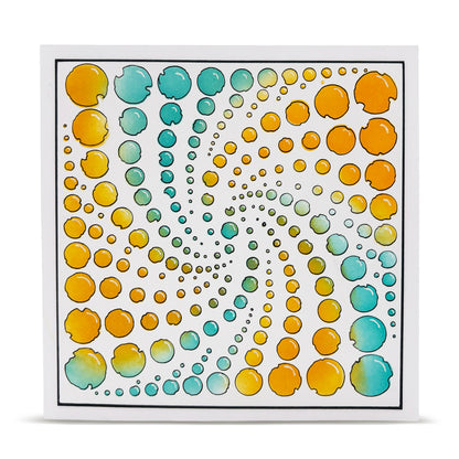 PC-264 - 6x6 (inch) Stencil - Center Spin