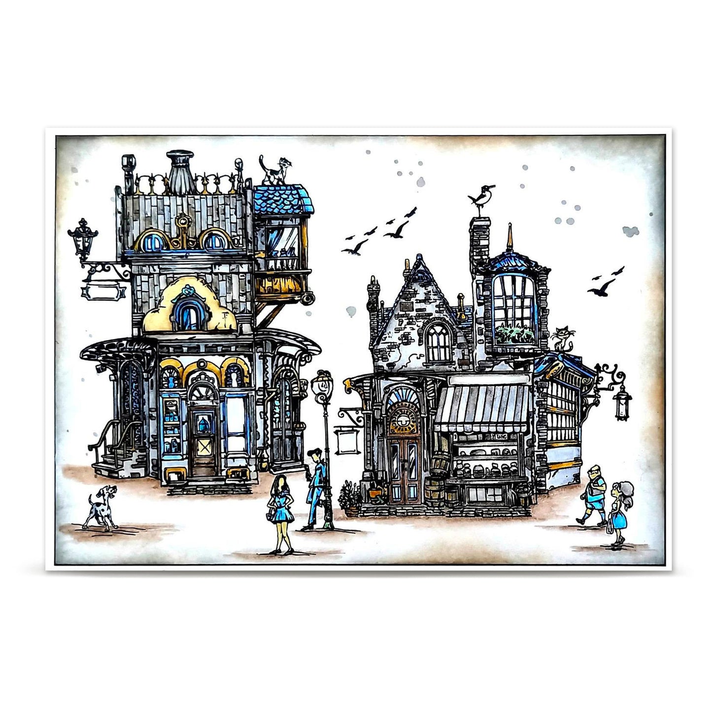 TP-1474 - A5 Stamp Set - Happy Town People