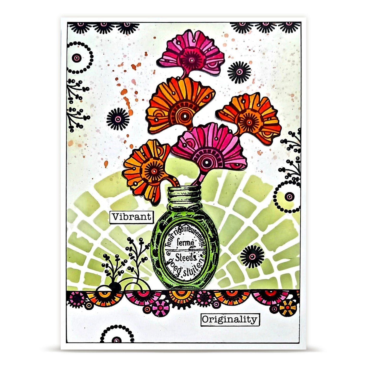 Autour de Mwa Stencil + Matching Cutting-Die