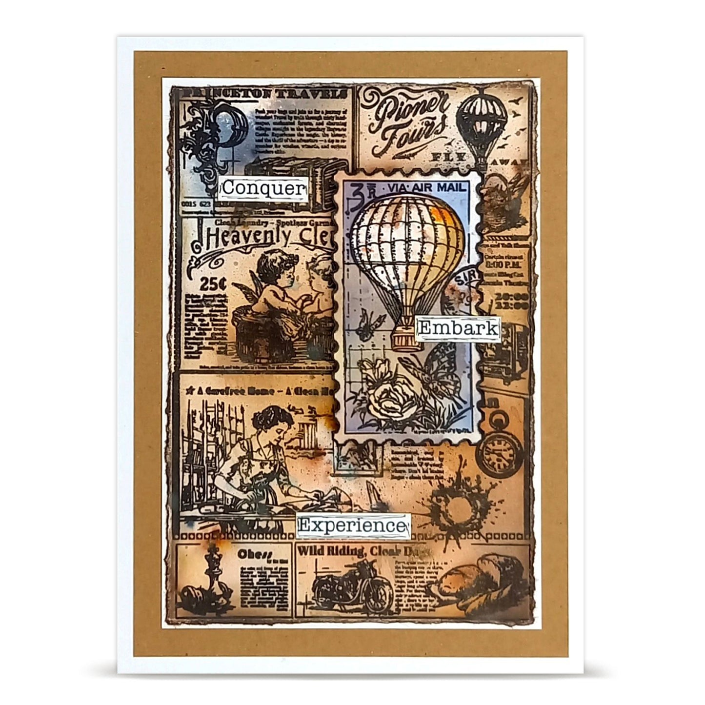 Autour De Mwa Dispatch Transit Stamp + Matching Die Bundle