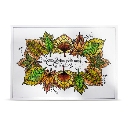 TP-1528 - A6 Stamp Set - Tombent Les Feuilles