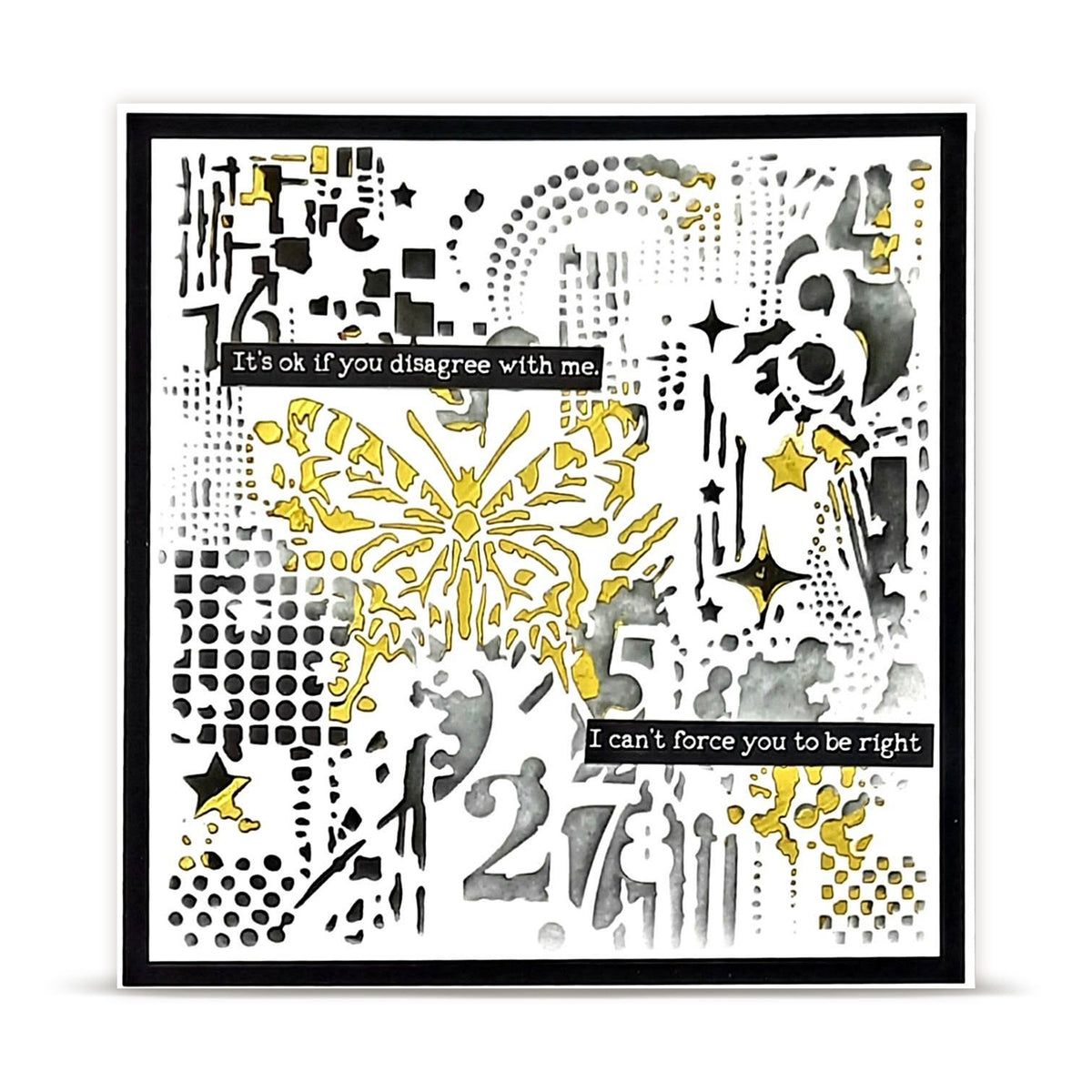 PC-282 - 6x6 (inch) Stencil - Number Garden