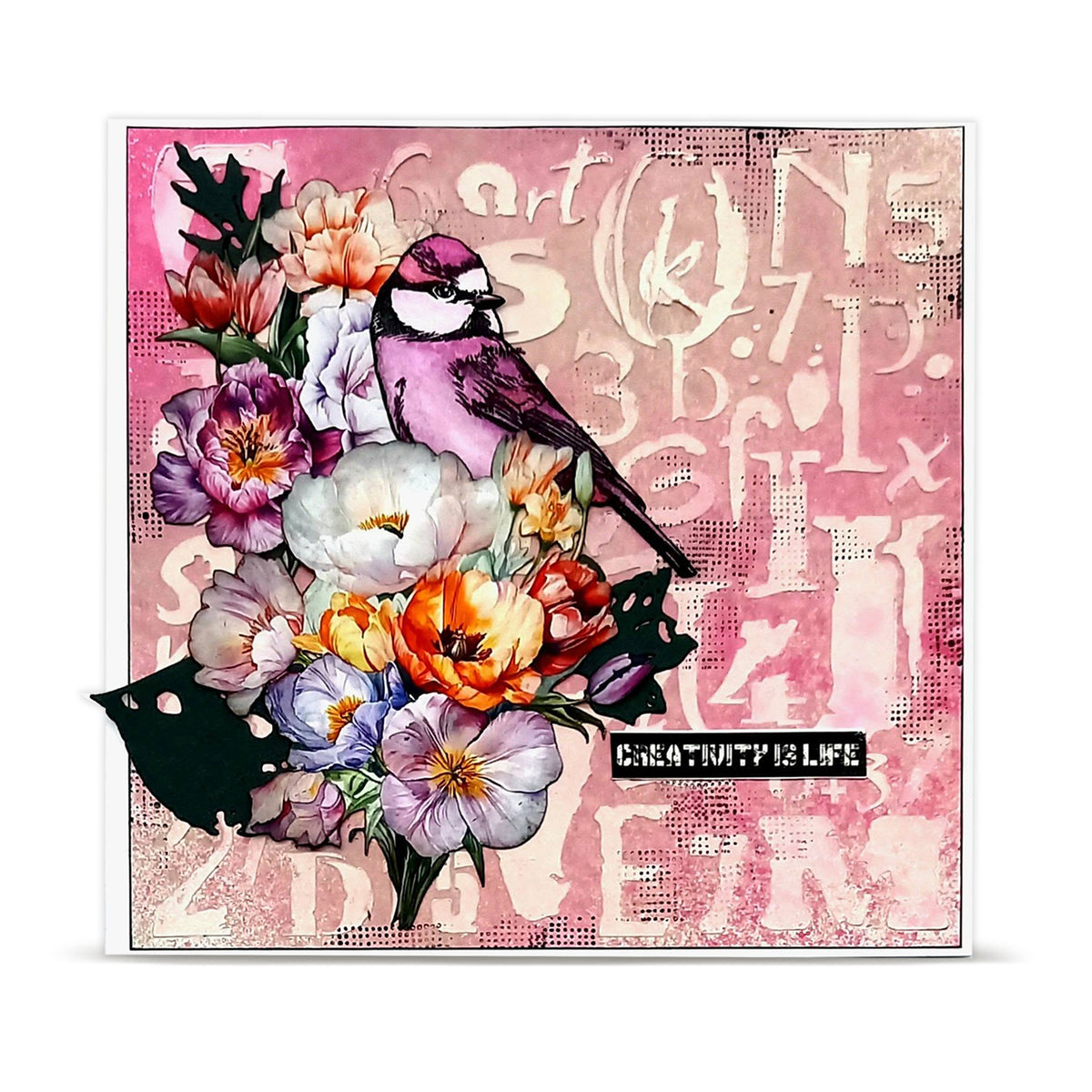 TP-1351 - A7 Stamp Set - Hearted Tit