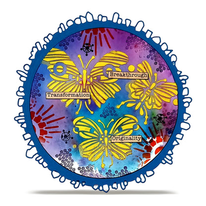 PC-274 - 6x6 (inch) Stencil - Prendre Son Envol