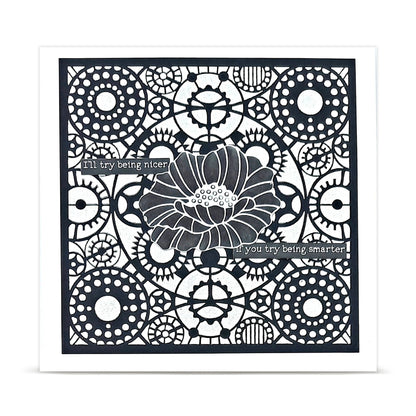 PC-277 - 6x6 (inch) Stencil - Coquelicots Jolis