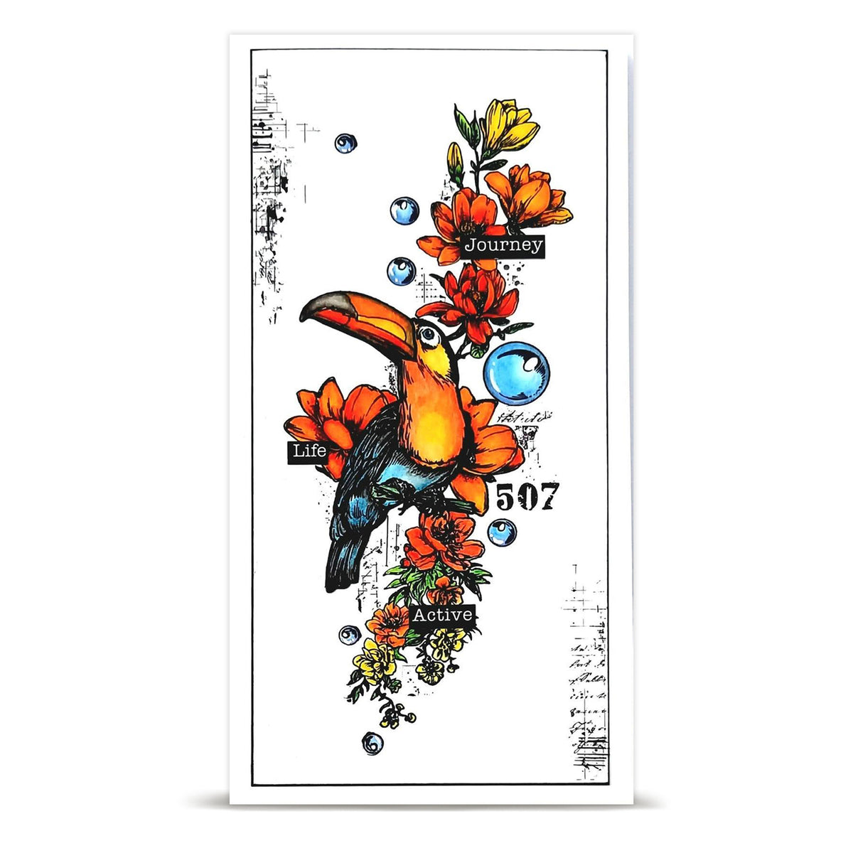 TP-1347 - A6 Stamp Set - Bubbly Toucan