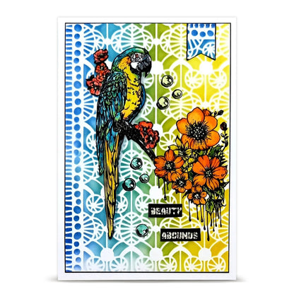 TP-1348 - A6 Stamp Set - Parrot Song