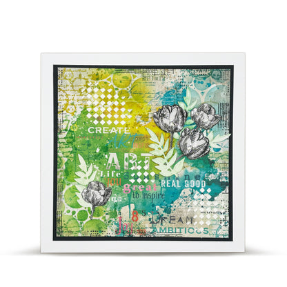 #119 - A4 Stencil - Dote On Diamonds