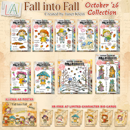 Janet Klein Fall into Fall Stamp Bundle + Free Poster & Bio Cards