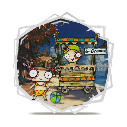 #423 - A7 Clear Stamp Set - Seaside