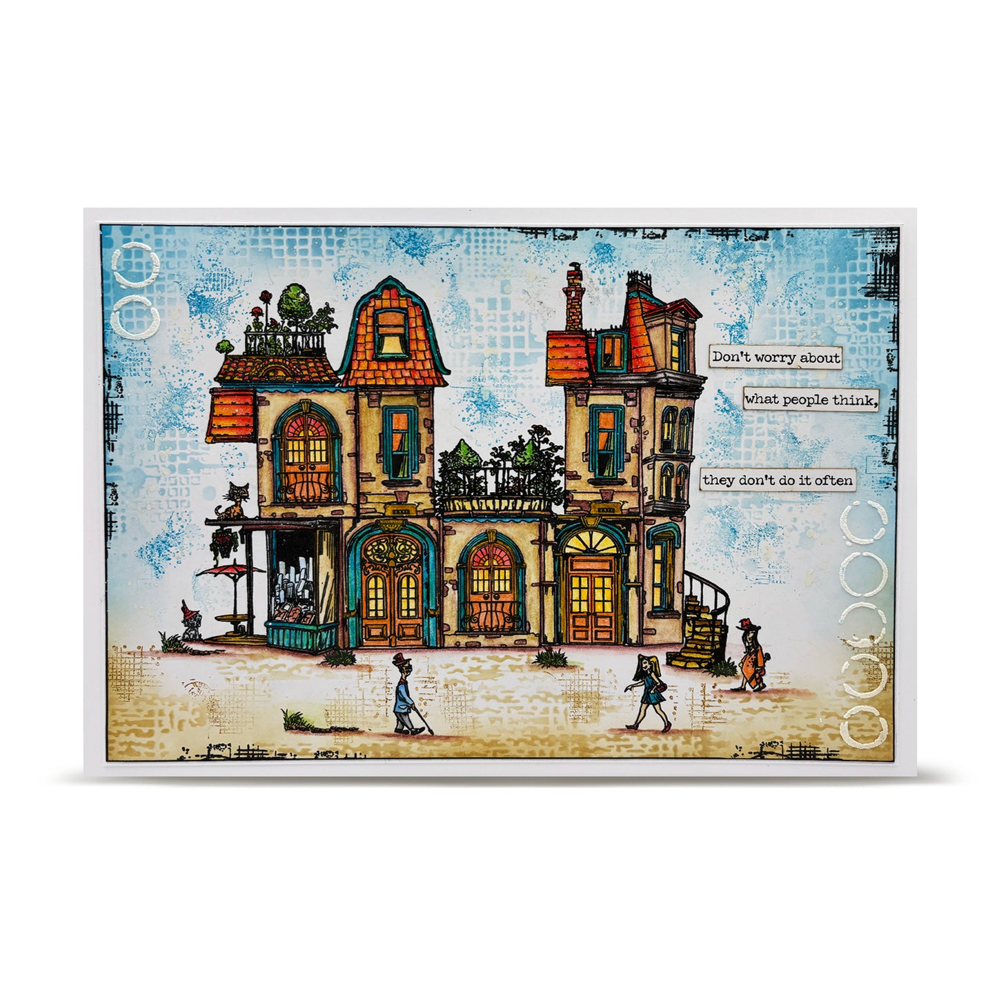 #249 - 6x6 (inch) Stencil - Circular Disruption